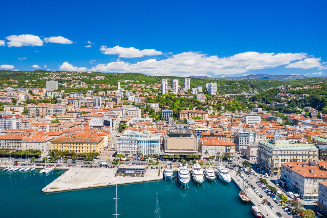 Rijeka látképe a kikötőből, Fotó: 123rf.com