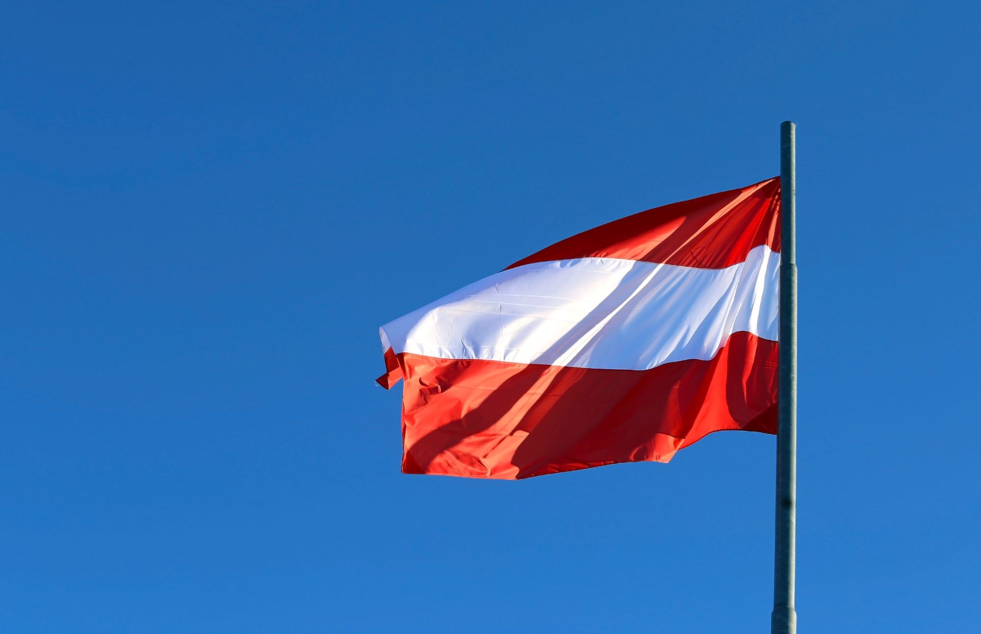 ausztria-zaszlo, Fot&oacute;: 123rf.com