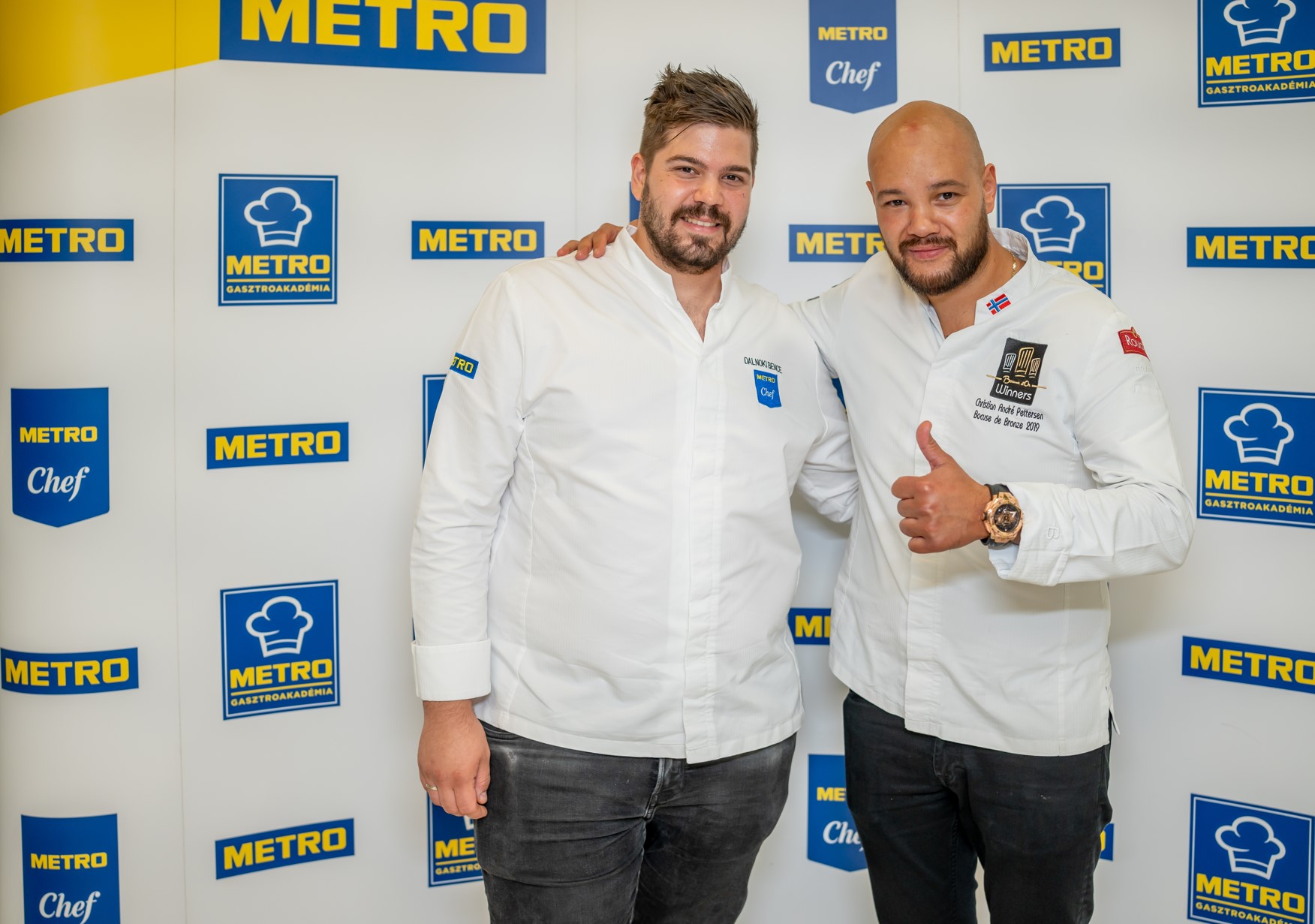 Dalnoki Bence &eacute;s Christian Andr&eacute; Pettersen, Fot&oacute;: Metro Gasztroakad&eacute;mia