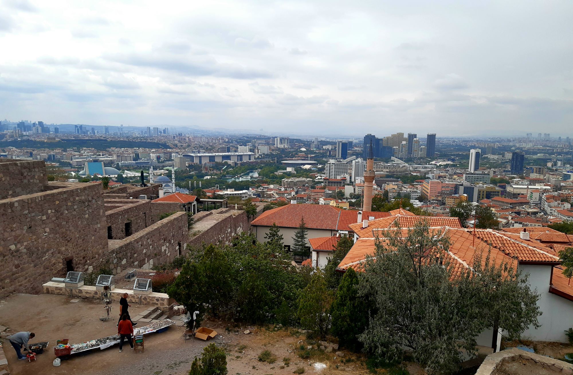 Kilátás a városra az ankarai vár tetejéről, Fotó: turizmus.com