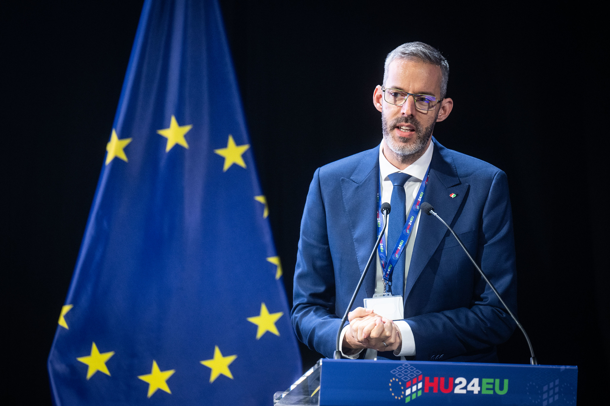 K&ouml;nnyid L&aacute;szl&oacute;, az MT&Uuml; vez&eacute;rigazgat&oacute;ja, Fot&oacute;: Hungarian Presidency
