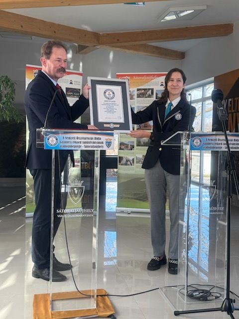 Guinness-record átadás, Fotó: Önkormányzat Sátoraljaújhely