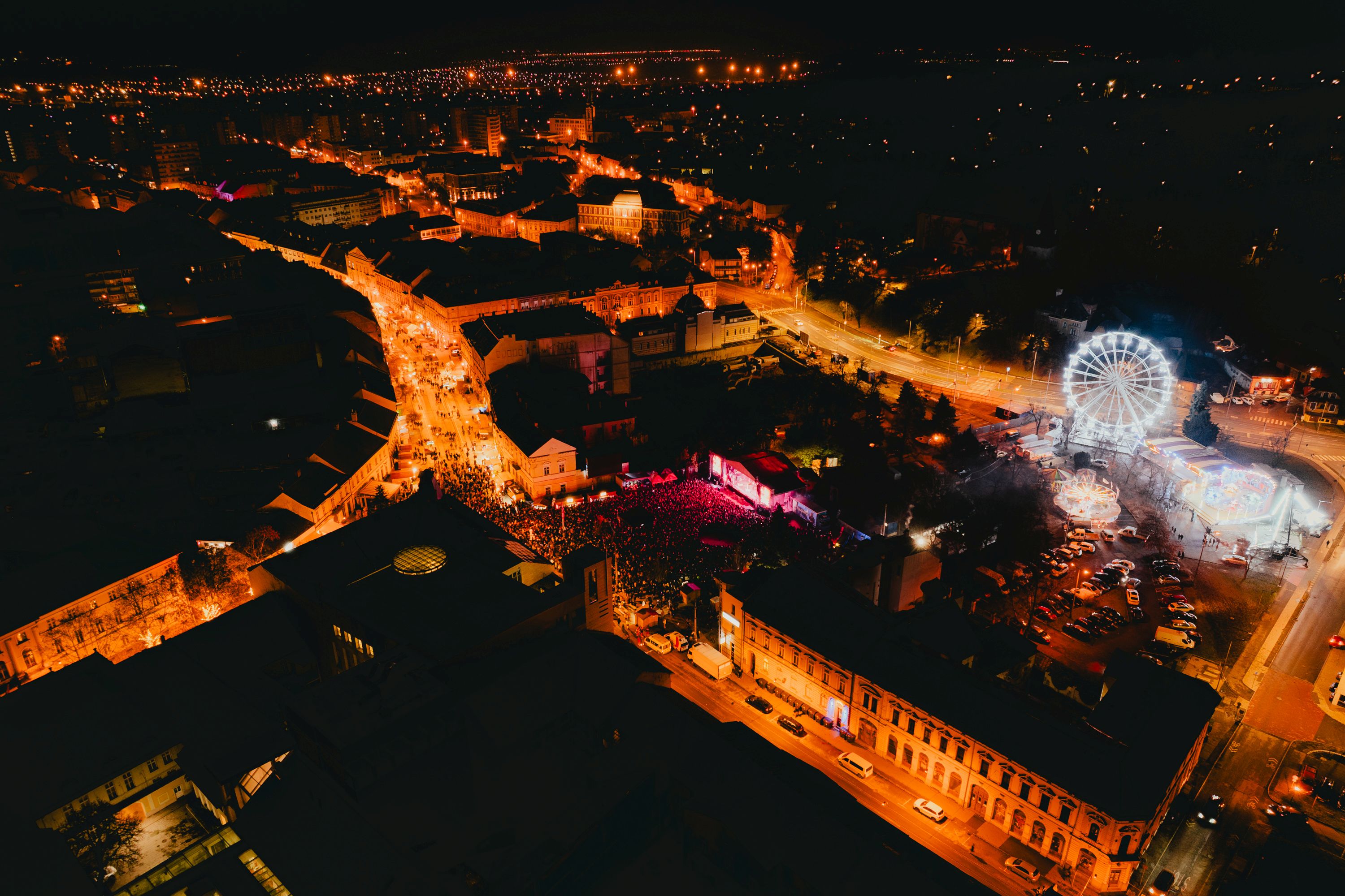 Miskolc ejszaka, Fot&oacute;: Miskolci Idegenforgalmi Hivatal