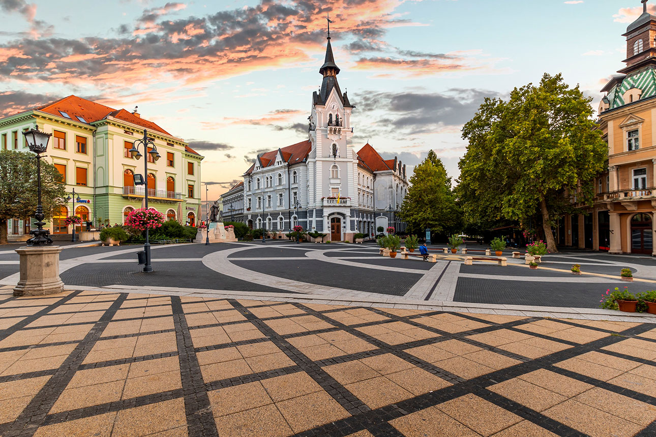 Kaposvár főtere, Fotó: Tourinform Kaposvár