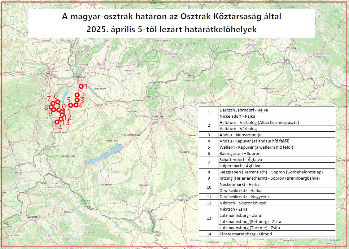 osztrak-hatarzar, Fot&oacute;: Police.hu