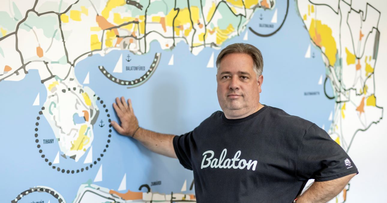 Princinger P&eacute;ter, a VisitBalaton365 &uuml;gyvezetője besz&eacute;l terveikről, Fot&oacute;: VisitBalaton365