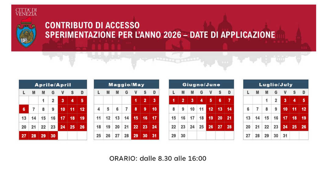 Velence-fizetos-napok-2026-ban, Fotó: cda.ve.it