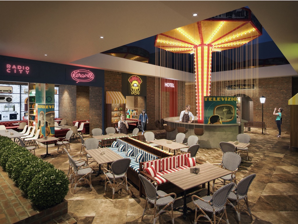 Mamaison-Vibe-Hotel-Downtown-Budapest-Lobby-with-Caroussel