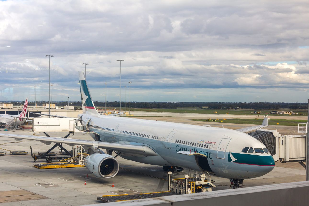 A Cathay Pacific egyik gépe Syneyben, Fotó: 123rf.com