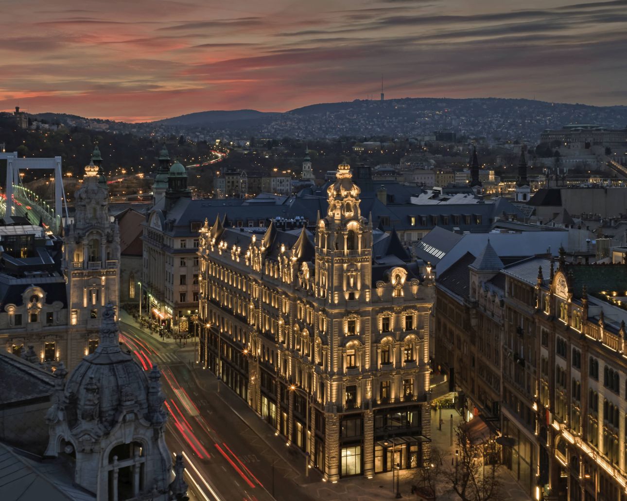 The-St-Regis-Budapest-view-by-night, Fotó: St. Regis Budapest