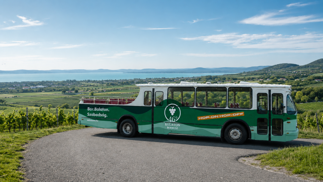 hop-on hop-off borbusz, Fot&oacute;: 46&deg; Balaton Borbusz