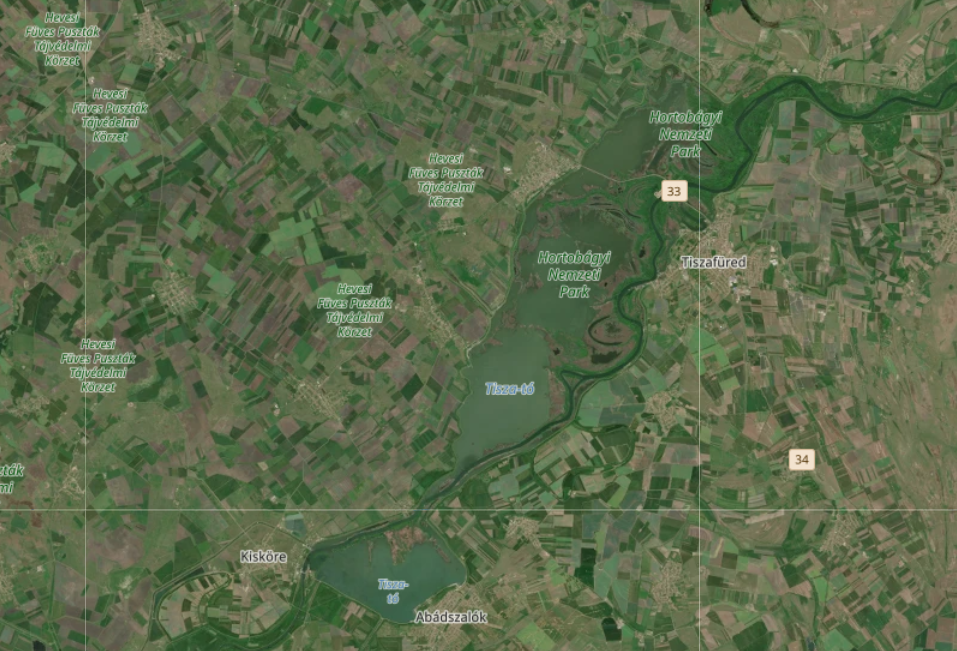 tisza-to-muholdfelvetel, Fot&oacute;: https://browser.dataspace.copernicus.eu/