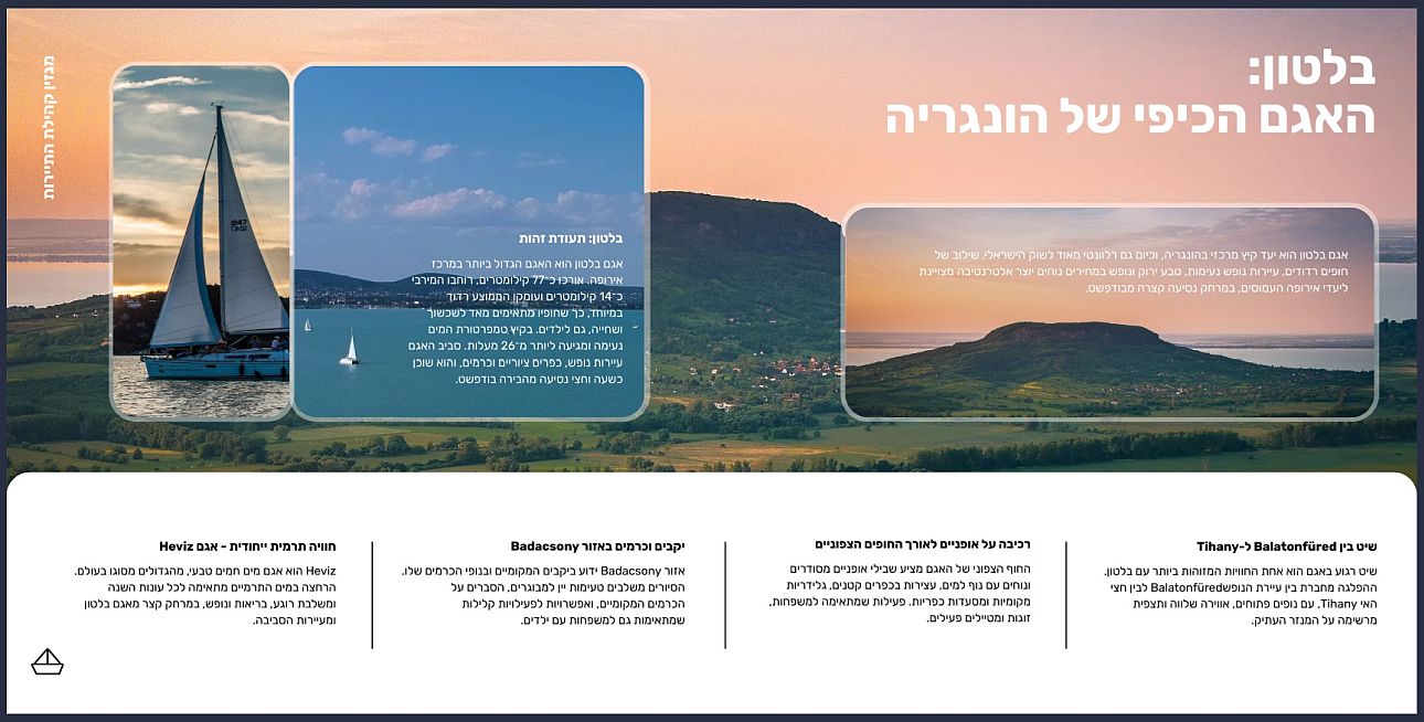 Balaton Izraeli lapban, Fot&oacute;: Terranova