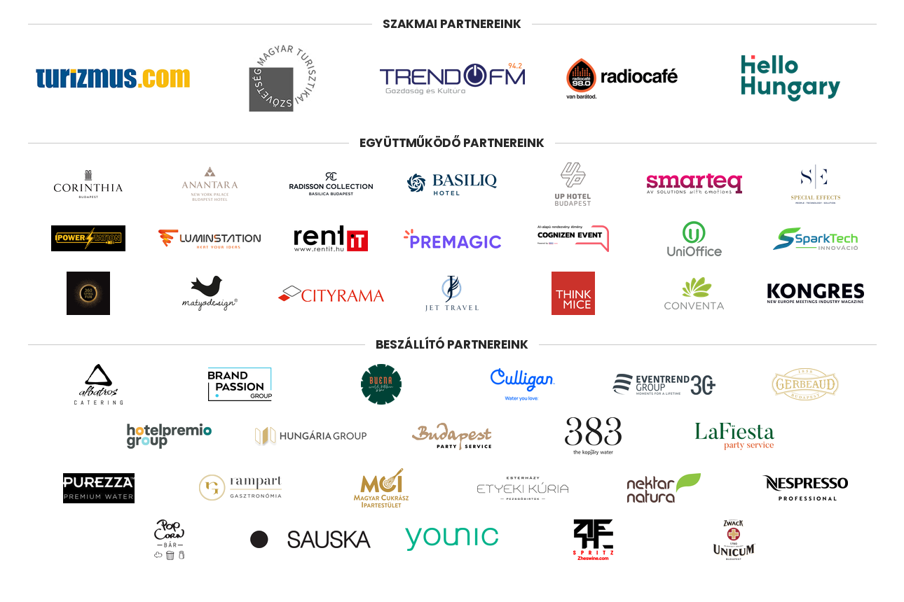 MICE-BD-2026-partnerlogok-final, Fot&oacute;: Turizmus.com