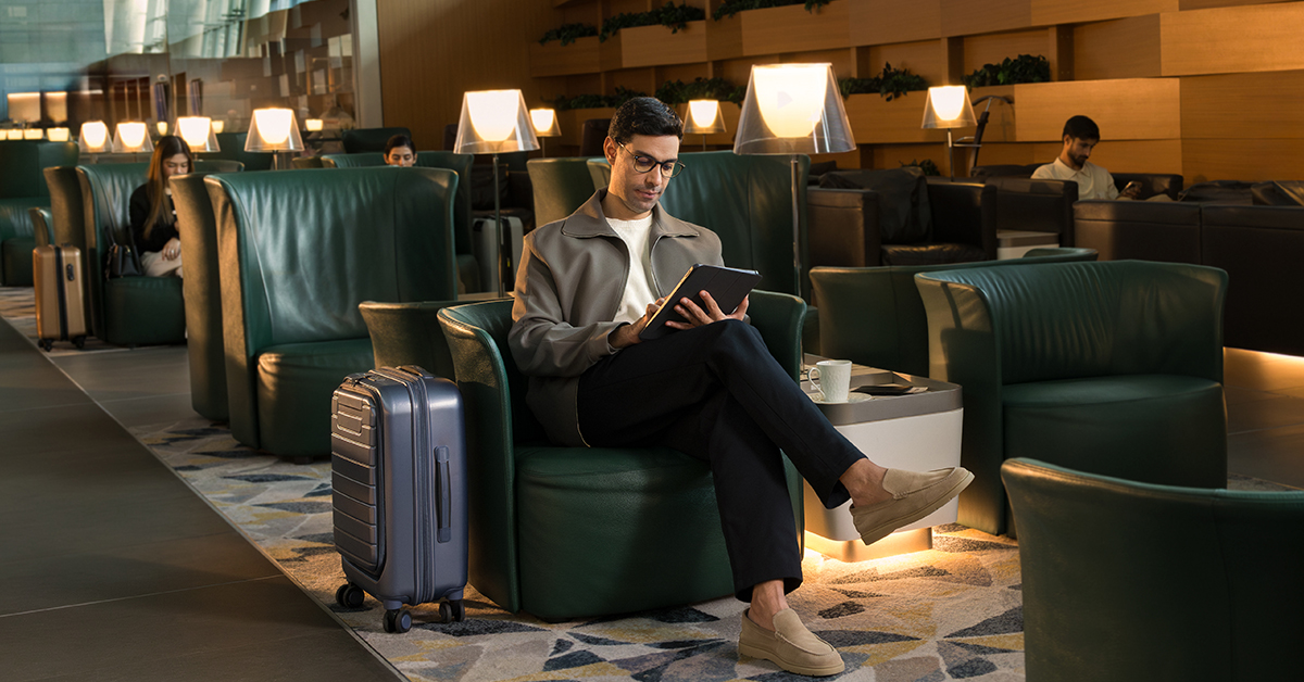 man-ipad-lounge_Qatar Airways, Fotó: Qatar Airways